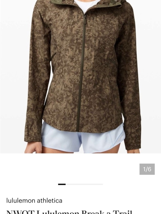 lululemon athletica Jackets & Blazers - lululemon athletica Olive Camo Hooded Utility Jacket